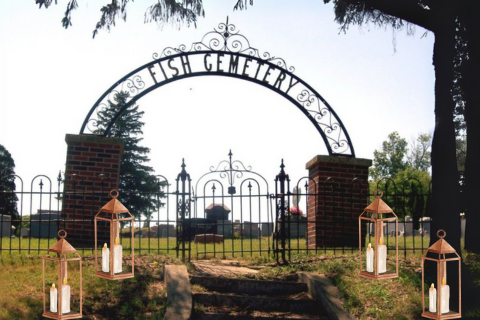 entrance to the Fish Cemetery