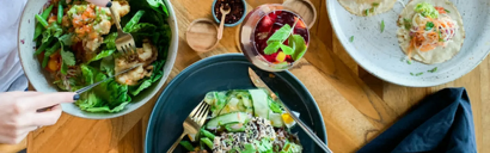 assortment of food on a table