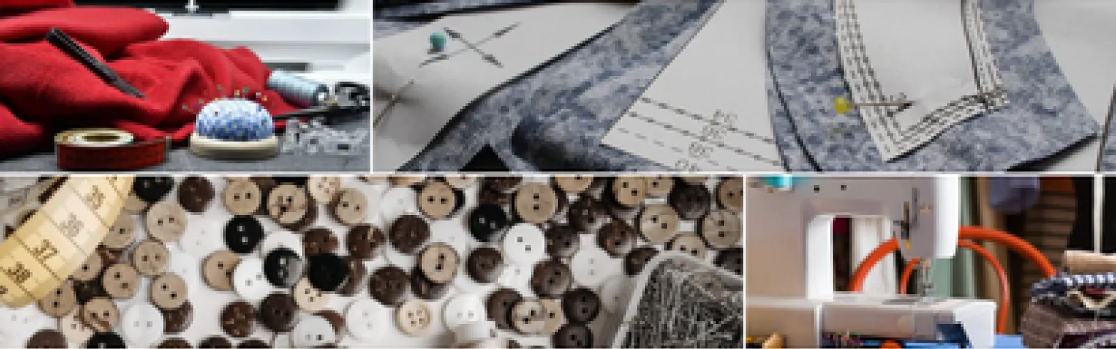 collage of four seweing photos